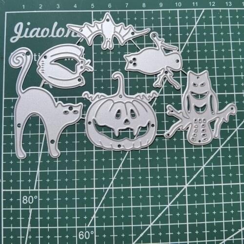 Irregular Halloween Bats Ghosts Balloons Angels Metal Cutting Dies for Cards Crafts