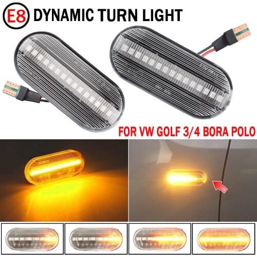 Led Dynamic Side Marker Turn Signal Light Sequential Blinker Light For VW Golf 3 4 MK3 MK4 Passat 3BG Polo 6N 9N Bora Vento