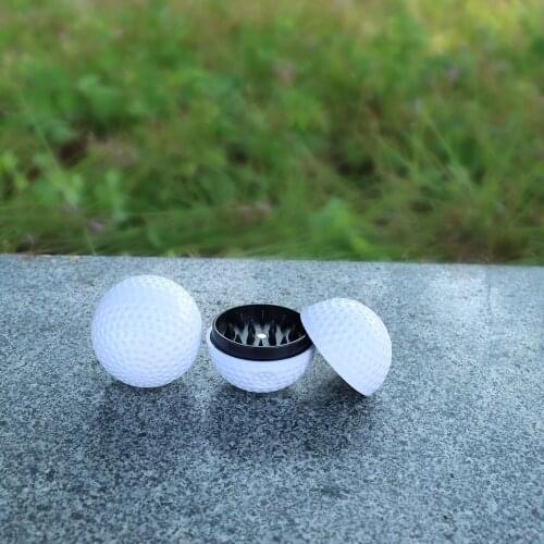 TOPPUFF Golf Ball White Acrylic Herb Grinders 1.7 Inch Mini Plastic Smoking Grinders Tobacco Accessoires