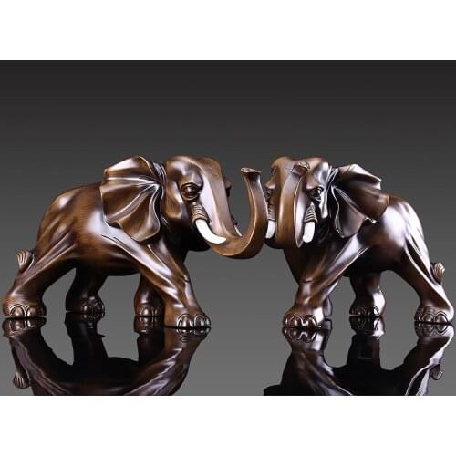 Geomancy and Water Elephant Decoration with 2 Kg Weight, Living Room, Liquor Cabinet, TV Cabinet Decoration, Elephant Decoration
