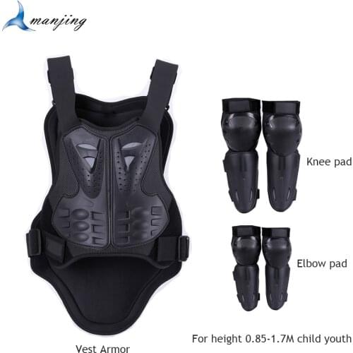 Universal Model 0.85-1.7M Child Baby Youth Body Protect Waistcoat Vest Armor Kids Motocross Motorcycle Cycling Chest Spine pad