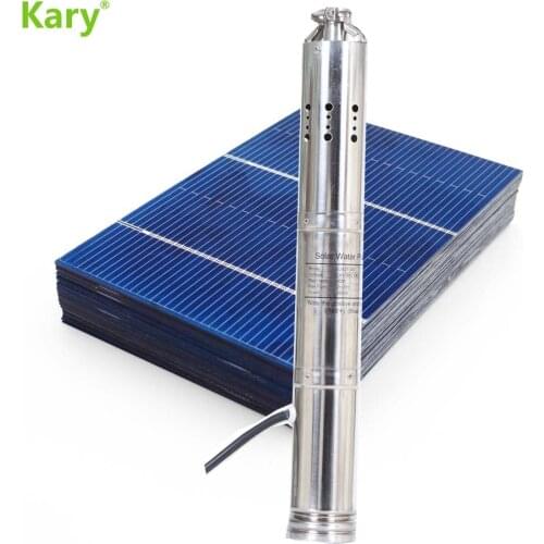 Kary 24v dc water pump for deep well max lift 50m 1inch outletsubmersible motor solar water pump