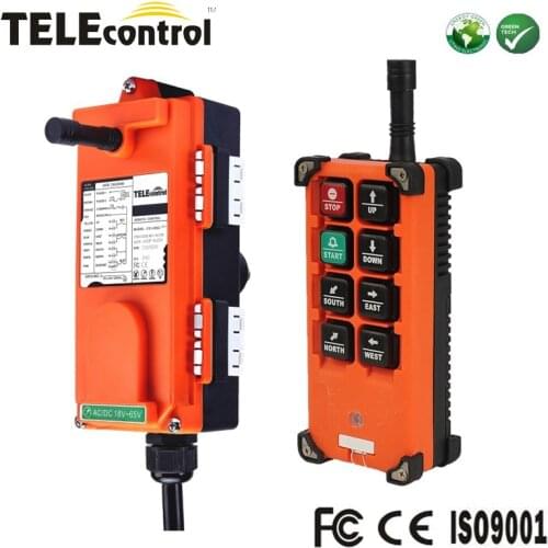 TELEcontrol F21-E1B high quality 6 single speed 3 axis wireless industrial radio remote control f21e1b for crane electric hoist