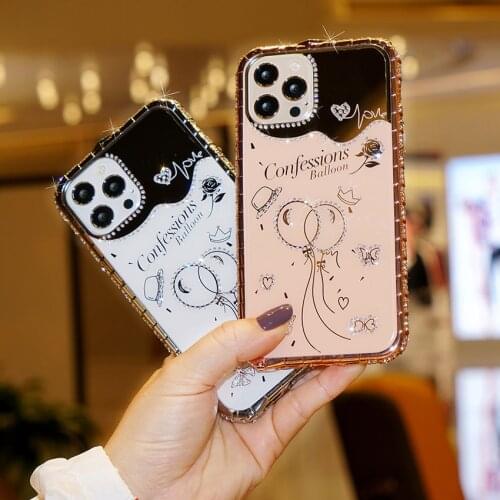 Fashion flower balloon pattern for iPhone 12 12promax 11Pro 11promax 7 8 7plus x xs xr xsmax two-in-one phone protection case
