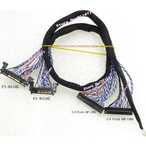 0.5 Pitch ​FI-R51HL FI-R41HL LVDS Screen Cable FI-RE41HL ​FI-RE51HL LVDS Screen Cable 41P 51Pin LVDS Lcd screen Line wire cord