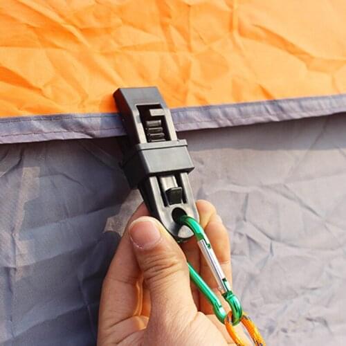 1PCS Tents Awning Wind Rope Awnings Clamp Outdoor Camping Plastic Clip Tents Awning Clip Tent Accessories
