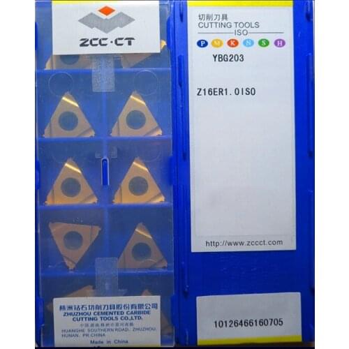 Free shipping high quality 10pcs/lots YBG203 Z16IR1.0ISO / YBG203 Z16ER1.0ISO cnc carbide threading inserts, turning inserts