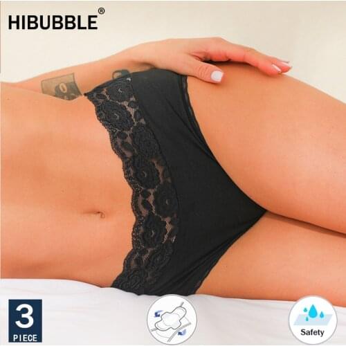 2020Hot Lace Sexy Period Panties Menstrual Panties Physiological Pants Leak Proof Underwear Women High Waist Warm Abdomen Briefs