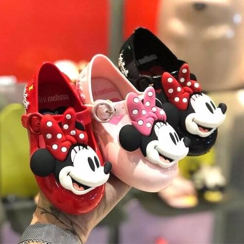 2021 Melissa same style childrens Mickey childrens shoes, girls, baby soft-soled round toe single shoes, jelly fragrance shoes