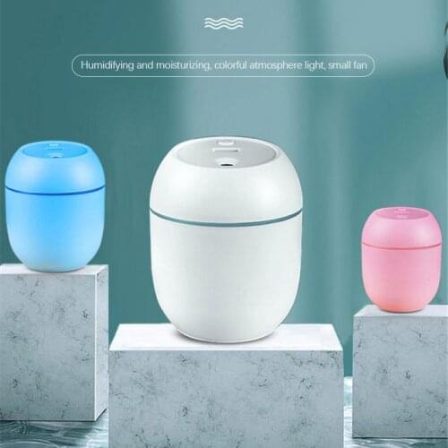 250ML Car Air Humidifier Essential Oil Air Diffuser Super Quiet USB Fogger Mist Maker For Home Car with LED Night Lamp