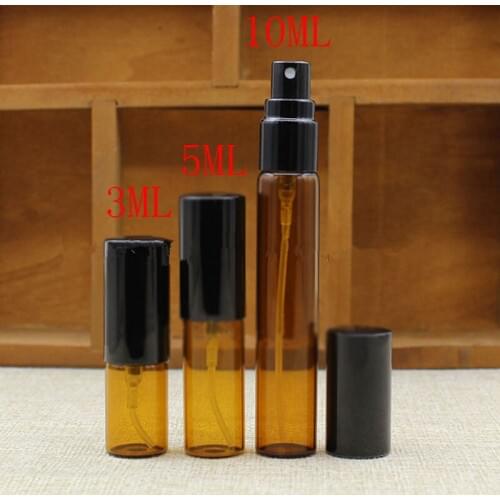 3/5/10ml mini portable spray bottle Perfume Glass Bottles Vials Refillable Perfume Atomizer Travel F20171292