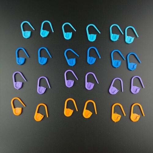 30PcsPlastic Knitting Crochet Locking Sewing Needle Knitting Craft Tool Crochet Stitch Marker Clip Holder Locking Needle Pins