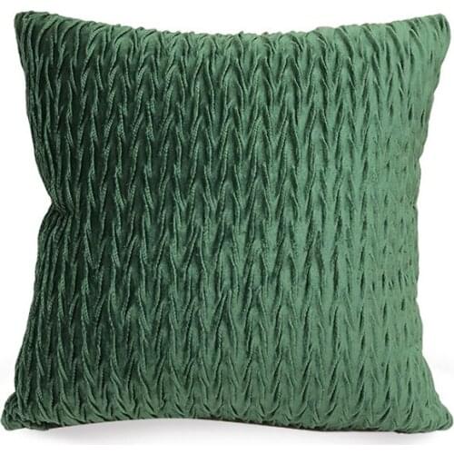 45x45cm Soft Plush Cushion Cover Solid Color Square Pillow Case Home Decorative Sofa Car Throw Pillow Pillowcases Cushion Covers