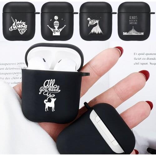 Airpods Cases for Apple Airpods 1st /2nd Gen Soft Silicone Bluetooth Wireless Earphone Cover White Picture Series Pattern