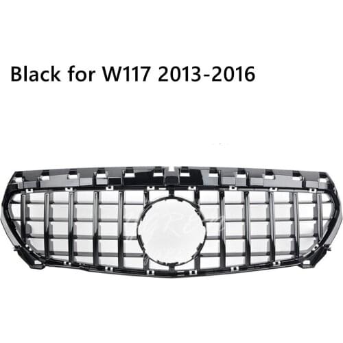 GT R Grill Grille For Mercedes Benz CLA Class W117 CLA200 CLA250 CLA45 AMG 13-16