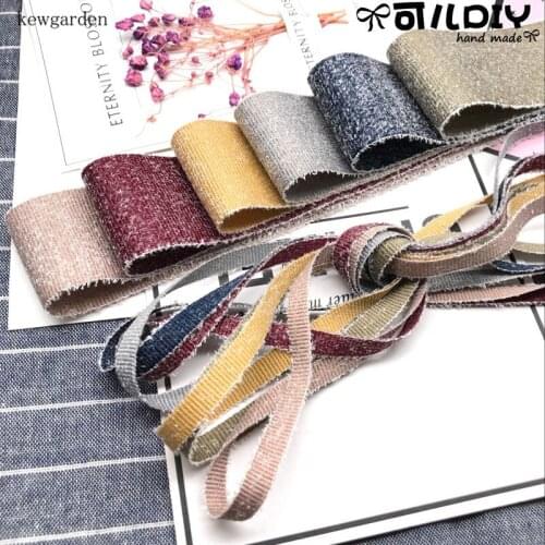 Kewgarden 38mm 3.8cm Hairy Side Grosgrain Ribbons Handmade Tape DIY Bowknot Accessories Ribbons Satin Riband 5m/lot