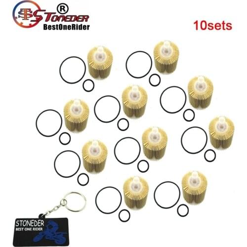 STONEDER 10x Oil Filter For 2007-2017 Lexus RX350 RX450H Scion Avalon Camry Highlander Venza TOYOTA 04152-YZZA1
