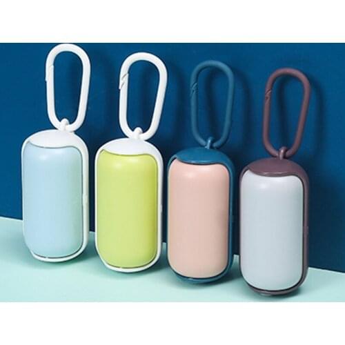 MINI Pet Garbage Box Portable Dog Poop Waste Bag Dispenser Outdoor Carrier Clean Pick Up Trash Bag Holder Pets Cleaning Supplies