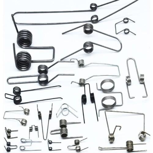 2pcs Multifunctional torsion spring steel double torsion springs 1/1.1/1.2/1.4/1.8mm wire diameter DIY NEW wholesale price