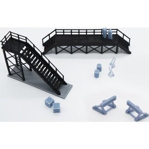 Outland Models Train Locomotive Maintenance Platform & Accessories HO Scale 1:87