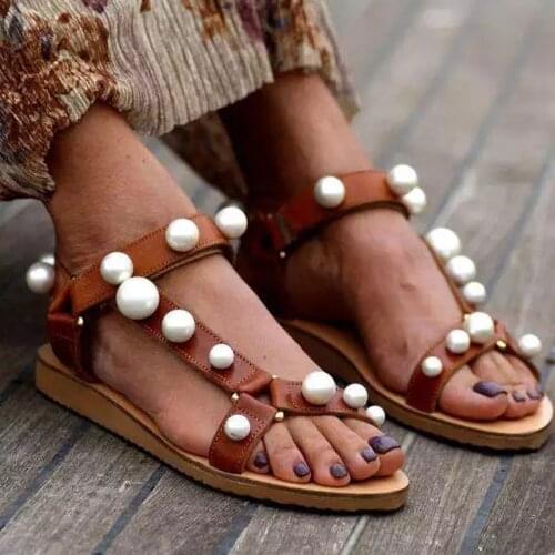 New 2021 Summer Shoes Women Sandals Strap Fashion Women Beach Shoes Buckle Ladies Flat Peep Toe Platform Outdoor Sandals#G30