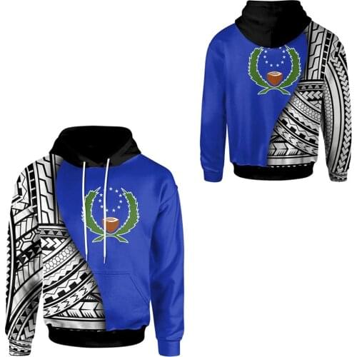 NewFashion Island Country Flag Pohnpei Polynesian Culture Retro Tattoo Tracksuit Men/Women Pullover Harajuku 3DPrint Hoodies A23