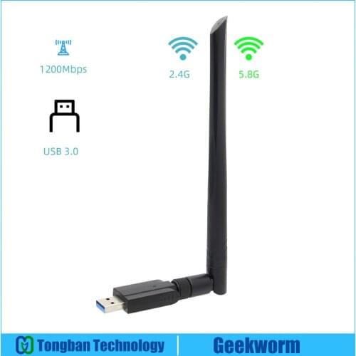 NVIDIA Jetson Nano Dual Band Wireless USB 3.0 Adapter 5GHz+2.4GHz 1200M by Geekworm