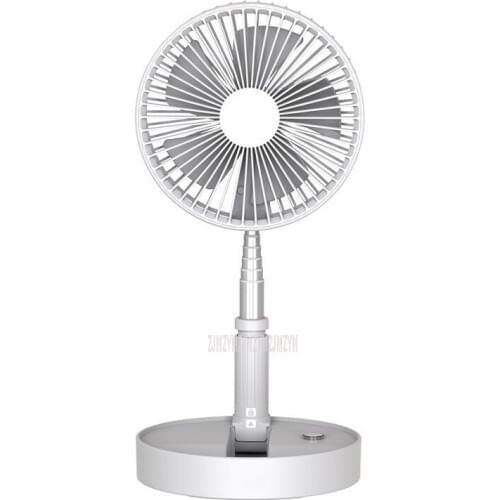 Remote Control Portable USB Charging Fan Telescopic Folding Floor Table Desk Fan Multi-Function Air Cooling Fan for Home/Travel