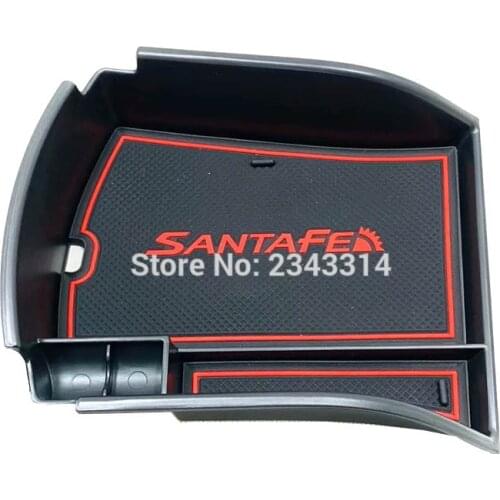 For Hyundai Santa Fe 2019 Plastic Central Console Armrest Box Storage Golve Box Interior Stowing Tidying Car Styling Accessories