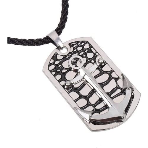 Caribbean Anchor Tag Pendant New Anchor Necklace Tag Necklace pendant necklace