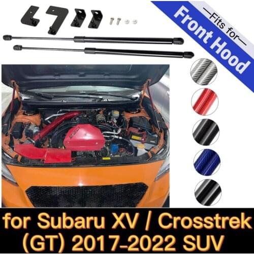 For 2017- Subaru XV GT7 SUV Front Hood Bonnet Gas Struts Lift Support Shock Damper Carbon Fiber