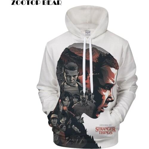 Stranger Things 3D Hoodies Pullover Hoodie Men Women Sweatshirt Printed Tracksuit Autumn Streetwear Hip Hop Drop Ship ZOOTOPBEAR