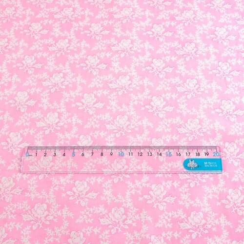 Light Pink Rose Cotton Fabric Bedding Decoration Teramila Fabrics Clothing Patchwork Home Textile Quilting Sewing Cloth Crafts