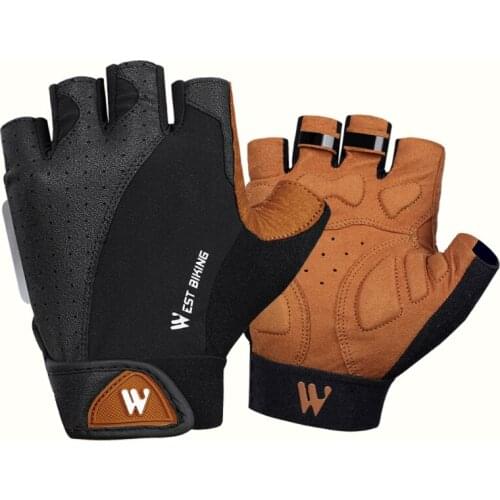 K1MB Half-finger Cycling Gloves Anti-slip Breathable Men Women Gloves Anti-shock MTB Bike Bicycle Motorcycle Gloves