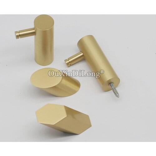 High Quality 4PCS European Solid Brass Robe Hooks Coat Hat Hook Key Bag Hook Clothes Robe Hangers with Screws