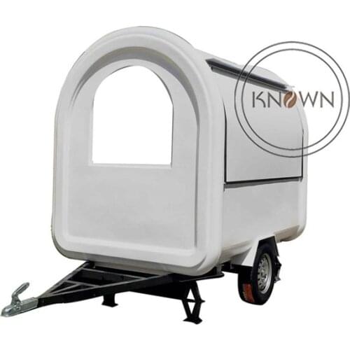 High quality food van 220cm long food trailer customized mobile snack food cart for sale