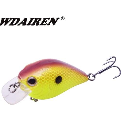 1Pcs 6cm 5.5g Crank Fishing Lures Wobblers Artificial Hard lure Crankbait for Japan Treble hook Minnows Fishing Tackle FA-506