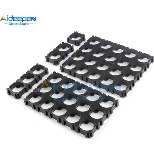 10Pcs 18650 26650 Lithium Cell Cylindrical Battery Case Holder Batteries Pack ABS Plastic Holder Bracket For DIY Battery Pack