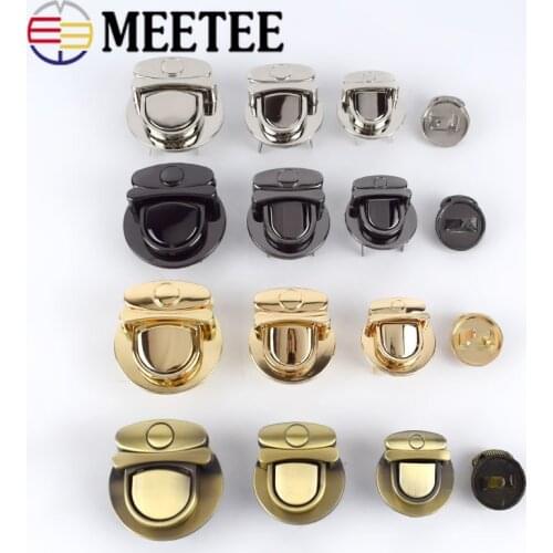 10pcs Bag Twist Lock Clasps Closure Handbag Decorative Locks Snap Women DIY Hardware Accessories H4-2