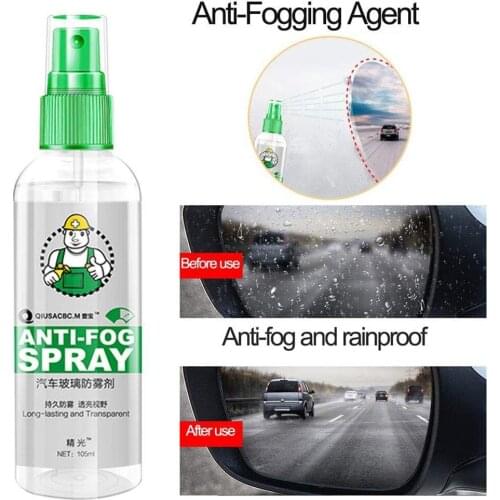 105ml Anti-Fog Agent Waterproof Rainproof Anit-Fog Spray Car Window Glass Bathroom Cleaner Car Cleaning Car Accessories