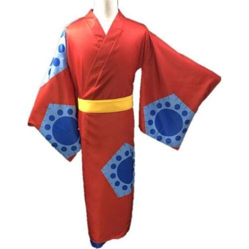 2020 One Piece Wano Country Luffy Kimono Cosplay Costume