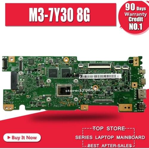 Akemy UX330CA Laptop motherboard For Asus UX330CAK UX330CA UX330C Mainboard M3-7Y30 8G RAM
