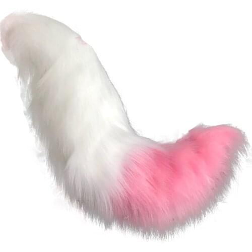Anime Onmyoji LOL Fox Tail White Pink Prop Halloween Party Cosplay Costume Accessories Toys childrens party Halloween Gifts
