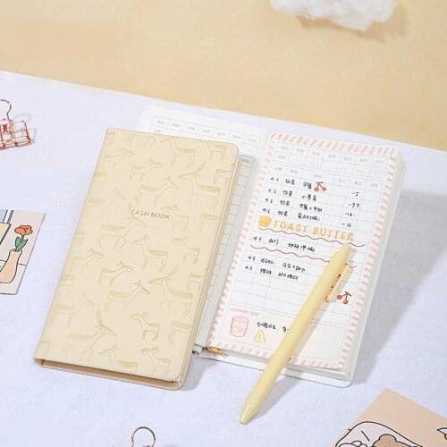 Ledger family financial management notebook hand ledger portable portable small notebook cute girl heart