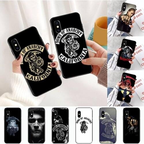 American TV Sons of Anarchy Phone Case for iPhone 11 12 pro MINI XS MAX 8 7 6 6S Plus X 5S SE 2020 XR