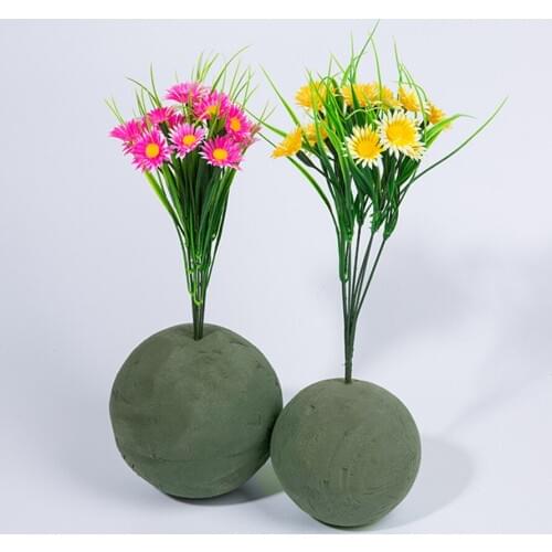 Flower Ball Dried Flower Mud Sponge Blocks Simulation Flower Mud Wedding Fresh Flower Arrangement Tool Home Garden Decoration