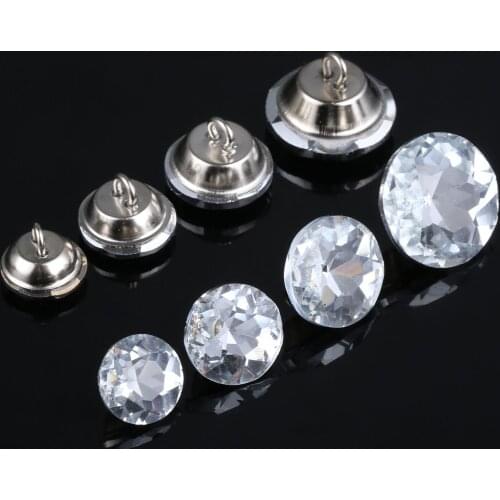 10Pc 14/16/18/22mm Decorative Buttons Diamond Crystal Rhinestone Upholstery Button Sofa DIY Headboard Buttons Sewing Accessories