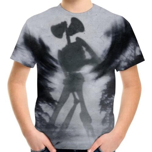 Summer Women Men Siren Head 3D Printed T-Shirt Kids Teens Cartoon Anime Tshirt Boys Girls Children Birthday Streetwear Tee Tops