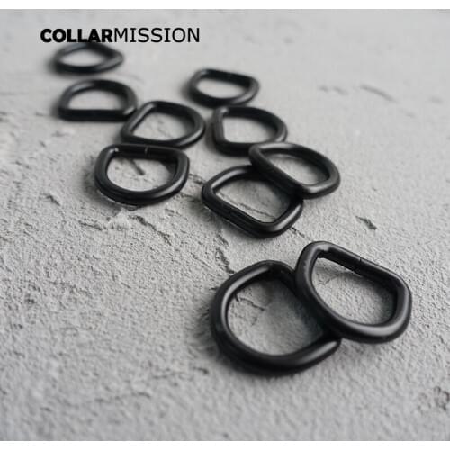 20pcs/lot 15mm Metal Non-Welded Plating Zinc Alloy D Rings For Backpacks Straps shoes Bags Cat Dog Collar DIY Accessories DK15H
