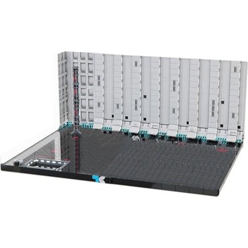 MOC-51350 Star Action Wars Battle Death Star II Hangar Bay 272 Diorama Movie War Scene Model Building Block Brand Kids Toys